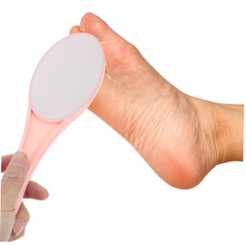 Mikinona Foot File Callus Remover Exfoliator Foot Scrubber 2 in 1 Pedicure Supply Handheld Foot Scraper Smooth Comfortable Feet