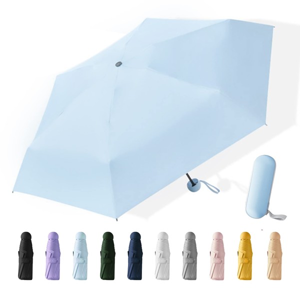 Umbrella, Mini Umbrella, Parasol, Ultra Small, UV Protection, Totally Lightweight, Folding Umbrella, Compact, Men's, Women's, Portable, For Both Rain and Shine, Ultra Small, Manual Opening, Sunscreen