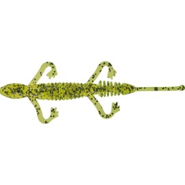 Mister Twister Ringer Lizard 5" Qty 10 - Cotton Candy/Chartreuse Tail