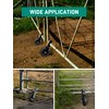 DOZAWA Gate Wheel for Metal Tube Gate, 6" Heavy Duty