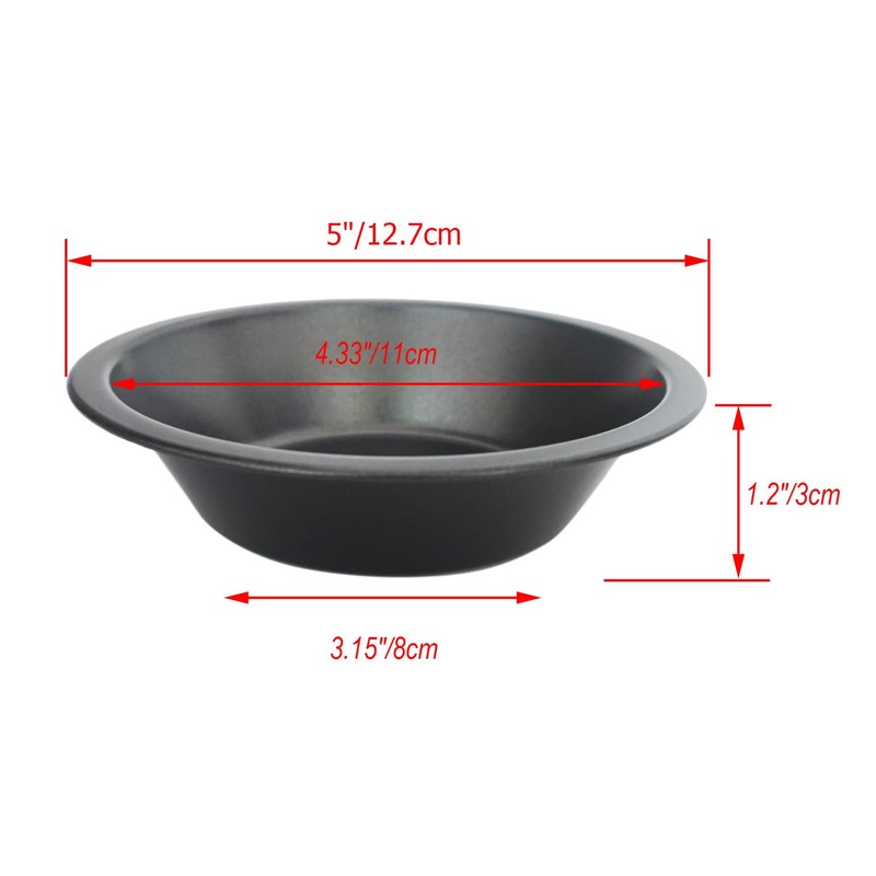Proshopping 8 PACK Mini Pie Pans 5 Inch, Small Round