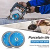 2Pcs/Lot Tile Blades 4.5" Super Thin Diamond Porcelain Blade for