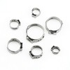 Sutemribor 304 Stainless Steel 7-21mm Single Ear Hose Clamps Assortment