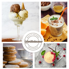 Pure Premium Fairtrade and Organic Madagascan Vanilla Bean Powder (20g) | Pure Vanilla Powder for Baking & Puddings | Natural Ground Vanilla Beans | Professional-Grade Vanilla Powder | Vanillabazaar