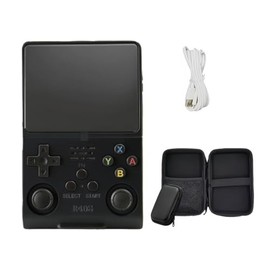 R40S Ultra Consola Retro Portátil Negro – Consola De Videojuegos Retro, 256GB, 45,000+ Juegos, 30 Emuladores, Mini Consola, Emulador De Videojuegos, Ideal para Jugar En Casa O De Viaje, Regalo Gamer
