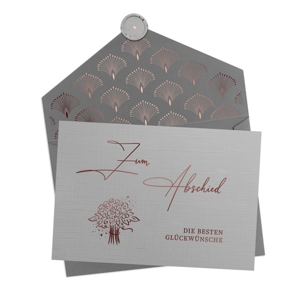 Joli Coon Farewell Card with Envelope and Wax Seal -