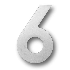 Bebarley 5 Inch Modern Solid Stainless Steel Floating Mount House Numbers and Street Address Plaques door Numbers