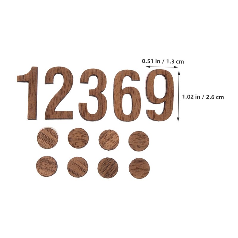 Operitacx 1 Set DIY Digital Clock Numbers Replacement Numerals for