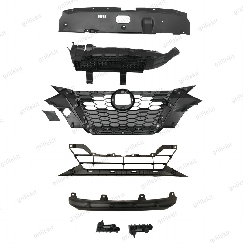 ROKY 8PC For Sentra 2020-22 Front Radiator Shutter Upper Lower