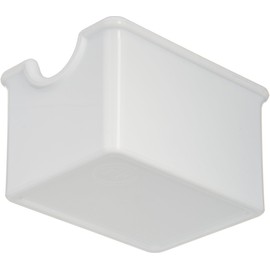 Carlisle FoodService Products Sugar Caddy for Kitchens, Plastic, Holds 20 Packets, White