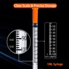1mL Syringe 31G 1/4 Inch, Individually Wrapped, Pack of 100