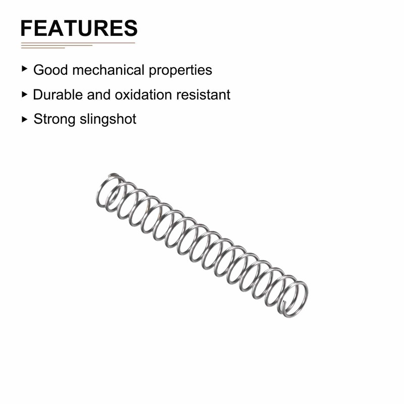 DTGN 0.6x6x40mm(DxODxL) Compression Spring - 10Pack - Good for Machinery