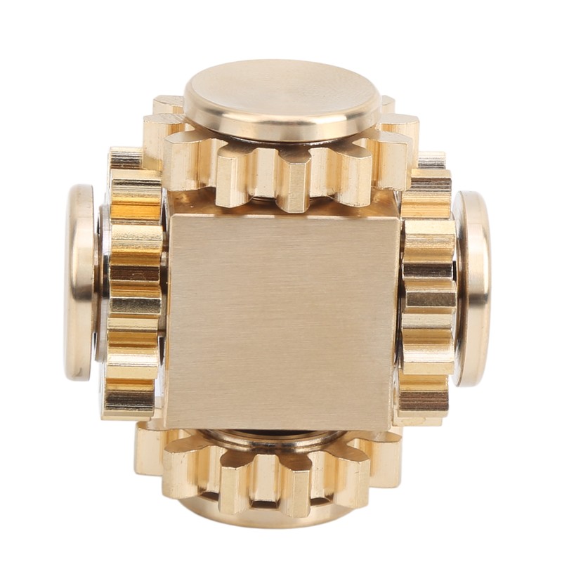 Cube Shaped Gear Fingertip Gyroscope Decompression Toys Stress Relief for