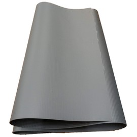 DLM Plastics 10' x 20' Vinyl Tarp in Heavy Duty and Waterproof 22oz Gray Reinforced PVC (25-mil) no Grommets - Perfect for Wood Pile Covers, Ditch Linings, Tent Canopies, Truck Covers and More.