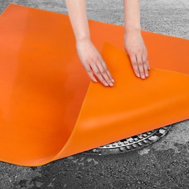 Briwooody 36 Inch Drain Cover Outdoor Drain Seal Storm Drain Protection (Rectangular)