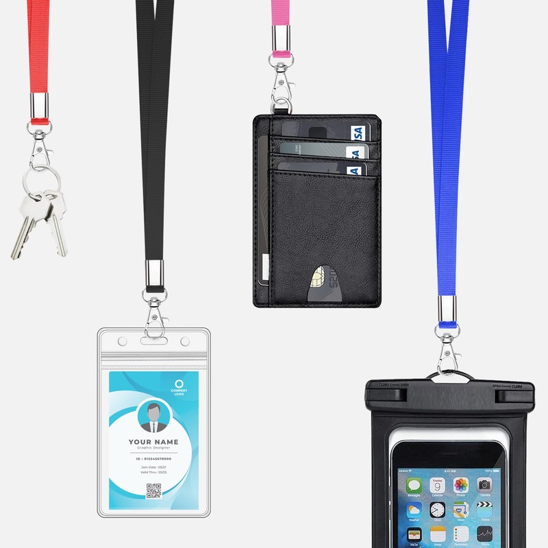 Cruise Lanyard for Ship Cards, 12 Pack, Lanyards with ID