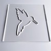 Humming Bird Router Template, Clear Acrylic Template, Router Inlay Template,