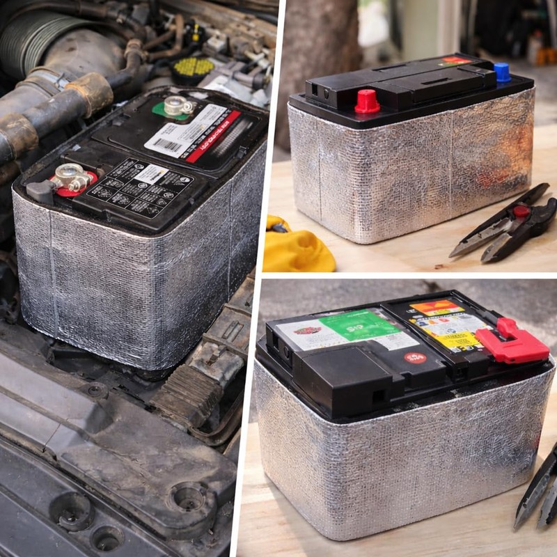 BSTFLEX Battery Wrap Heat Shield Barrier Cell Saver Battery Insulation