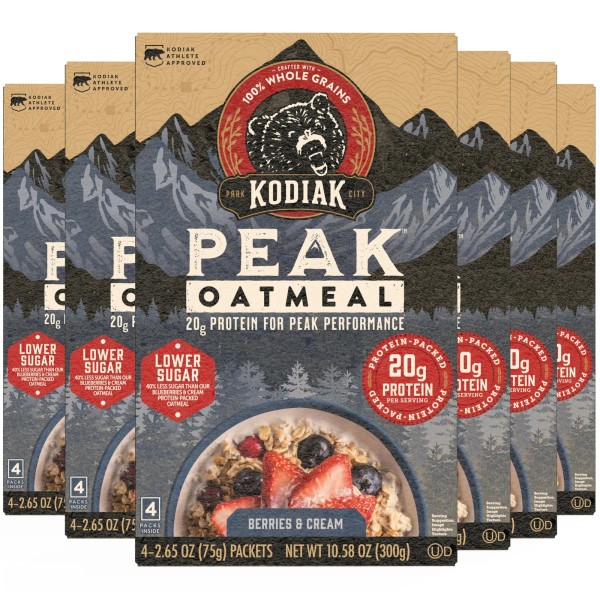 Kodiak Berries Cream Protein Oatmeal Packets 20g Protein 4 Count