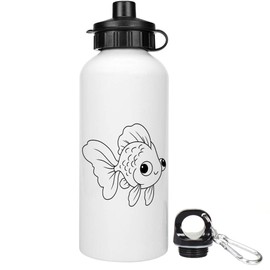 Azeeda 600ml 'Goofy Goldfish' Reusable Water/Drinks Bottle (WT00082072)