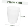 CAXUSD 10Pcs Seedling Pots for Succulent and Orchid Planting Transparent