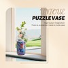 3D Puzzle Flower Vase 162 Pieces Plastic Flower Vase for