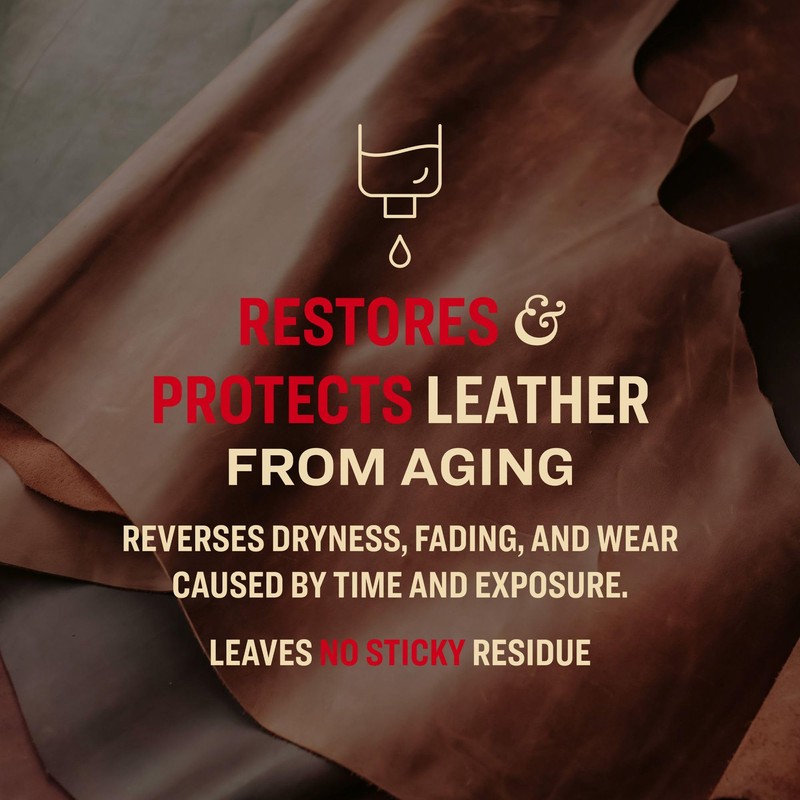 Tanner's Preserve Leather Conditioner, Rejuvinates & Restores Finished Leather, Use
