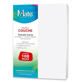 Papel Couché 150 G/m2 | Tamaño Carta | 100 Hojas