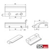 SOTECH Balcony Door Handle Seja II Aluminium Anthracite 85 x