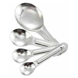 Winco 4-Piece Stainless Steel Measuring Spoon Set