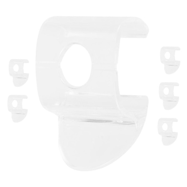 Outanaya 6pcs Mini Transparent Plastic Cordless Blind Handles for Honeycomb