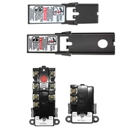 EWH-00C Electric Water Heater Thermostats, Include Upper and Lower Element Thermosatat, Terminal Protective Covers, Therm-O-Disc(TOD) style, Interchangeable with APCOM Style, Water Heater Repair Parts