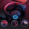 Bluetooth Headset with RGB Light Deep Bass Noise Reduction Comfortable
