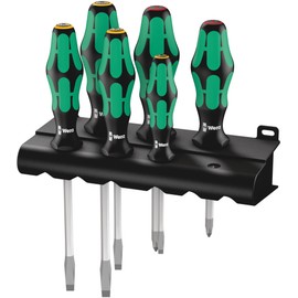 Wera 334SK 350SK Vera Tool Hexagonal Shaft Phillips Slotted Screwdriver Set
