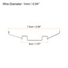 sourcing map 4pcs CPU Cooling Fan Buckles, 8cm Wire Buckle