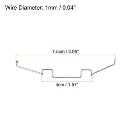 sourcing map 4pcs CPU Cooling Fan Buckles, 8cm Wire Buckle Top Hook Fixing Clips PC Motherboard CPU Radiator for Computer Cooling Accessories