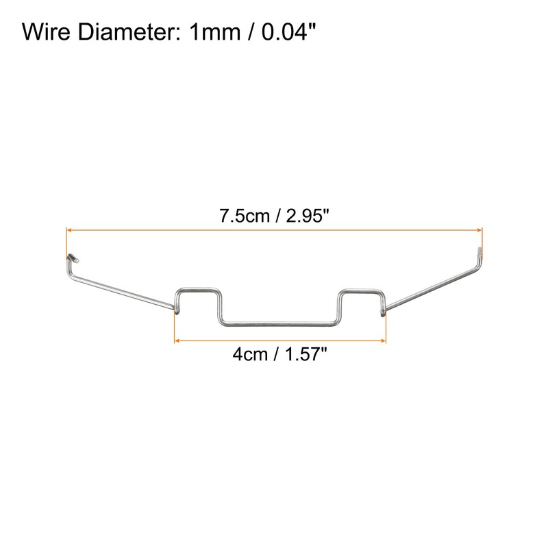 sourcing map 4pcs CPU Cooling Fan Buckles, 8cm Wire Buckle