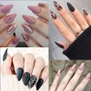 100False Nails Tips Full Cover 100pcs Short Acrylic Nails with