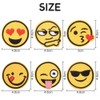 Embroidered Patches, 6 Pieces Smile Face Iron on Patches with