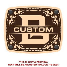 CityLocs Custom Initials Hat with Engraved Leather Patch - Letter: B, Hat Color: Charcoal/Blk Snapback