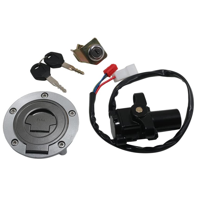 Ignition Switch Gas Cap Cover Seat Lock Key Set for