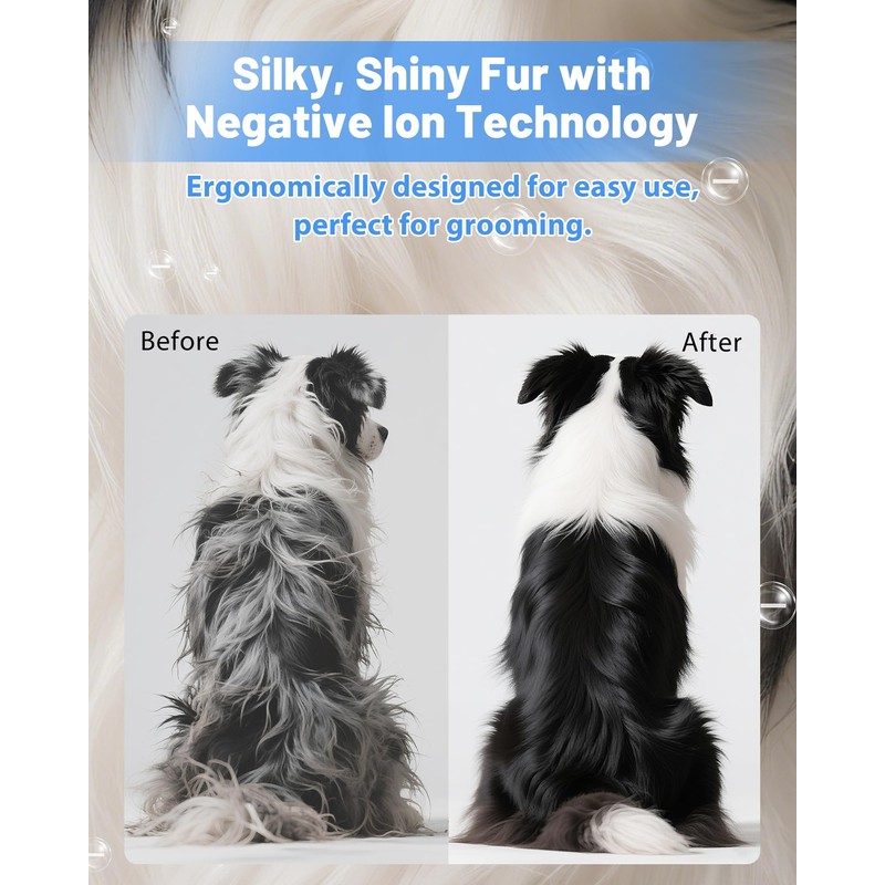 NRYDEPET Hands-Free Dog Hair Dryer – Low Noise Pet Grooming