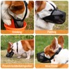 Dog Muzzle Soft Nylon Muzzle - Adjustable Breathable Mesh Muzzle,