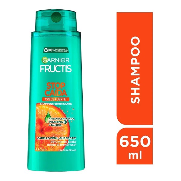 Shampoo Garnier Fructis Stop Caída Crece Fuerte 650 Ml