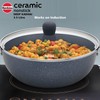 HAWKINS Ceramic Nonstick 3.5 Litre Deep Kadhai, Induction Deep Fry