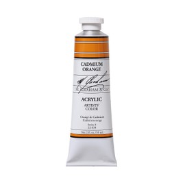 M. Graham 2-Ounce Tube Acrylic Paint, Cadmium Orange (22-038)