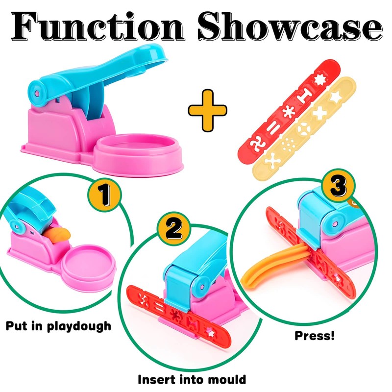 DxxD Play Dough Tools and Cutters for Kids, 22 Pcs