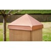 Solid Copper 4-1/2" x 4-1/2" Pyramid Post Cap