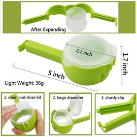 4PCS Bag Clips with Pour Spout Food Storage Sealing Clips with Pouring Spouts Bag Clips for Food Kitchen Clips Chip Bag Clips Great for Kitchen Food Storage and Organization (4 Colors)