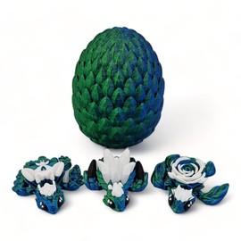 Surprise Turtle Egg Articulating Collectible Figurine - Fun and Unique Colors - ADHD, Autism, Stress Relief - Comes with 3 Turtles (BG)